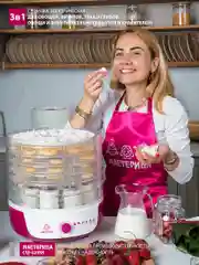 Сушилка для овощей и фруктов с функцией йогуртница Мастерица СШ-0205К