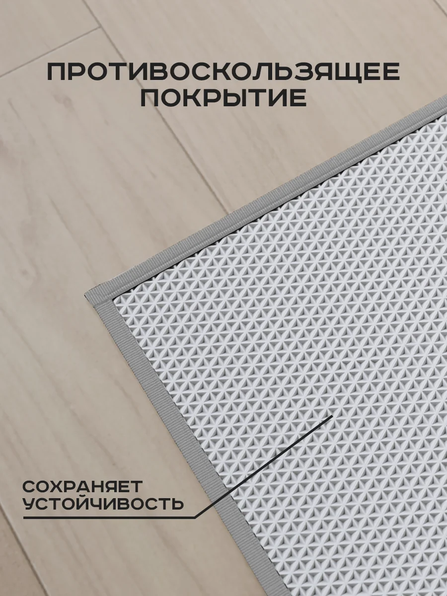 Коврик прикроватный для пола, ванной, противоскользящий