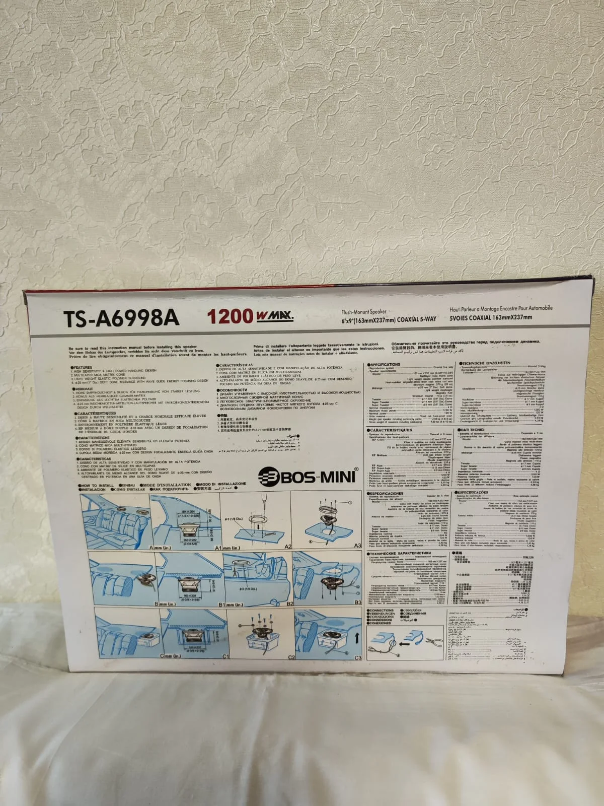 Черный автомобильные колонки Pioneer TS-A6999S, 1000 Вт, 2 штуки и TS-A6998А, 1200 Вт
