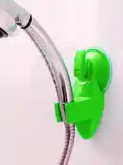 Белый держатель для душа на присоске