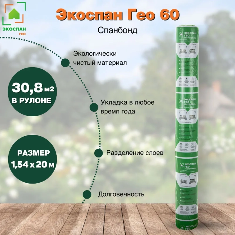 Экоспан Гео 60 1,54х20м