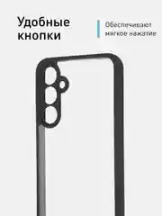 Прозрачный чехол для Samsung Galaxy A55, A35, S23 FE пластиковый ROSCO c силиконом противоударный