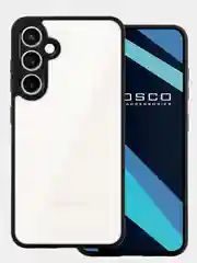 Прозрачный чехол для Samsung Galaxy A55, A35, S23 FE пластиковый ROSCO c силиконом противоударный