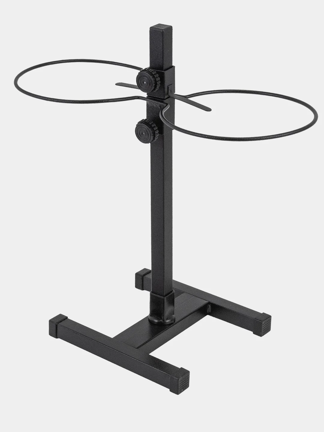 Миска на подставке PetTails, стойка металлическая, регулируемая, двойная, h30 см, 2*0,7 л