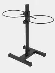 Миска на подставке PetTails, стойка металлическая, регулируемая, двойная, h30 см, 2*0,7 л