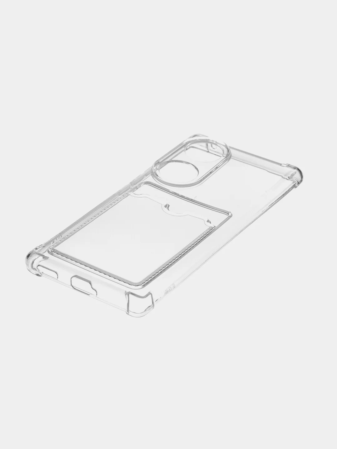 Молочный противоударный чехол для Honor 70 силиконовый BROSCORP прозрачный с усиленными углами