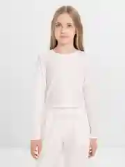 Белый костюм лапша с лонгсливом