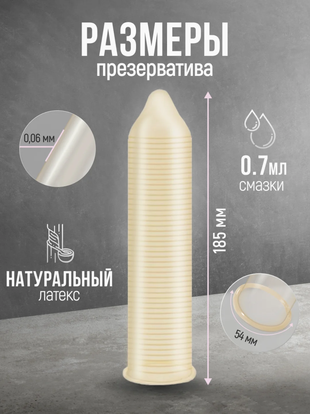 Презервативы ребристые с силиконовой интимной гель-смазкой для секса TOREX, 12 штук