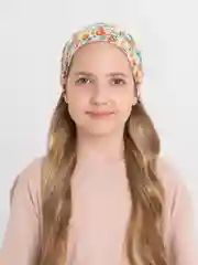 Желтый бандана на резинке косынка летняя