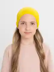 Желтый бандана на резинке косынка летняя