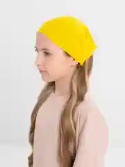Желтый бандана на резинке косынка летняя