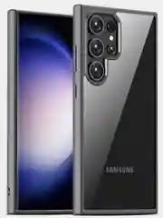 Прозрачный чехол для Samsung S24 Ultra / Самсунг S24 Ультра с силиконовым кантом