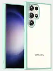 Прозрачный чехол для Samsung S24 Ultra / Самсунг S24 Ультра с силиконовым кантом