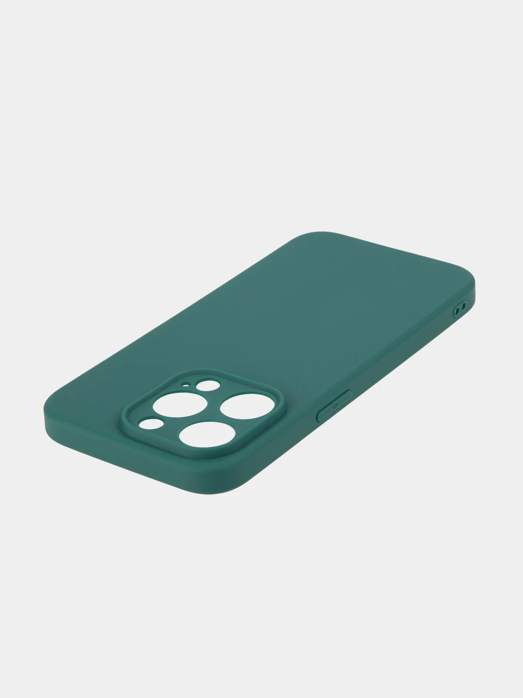Тёмно-зелёный чехол и стекло для Apple iPhone 15 Pro силиконовый ROSCO матовый тонкий с защитой камер