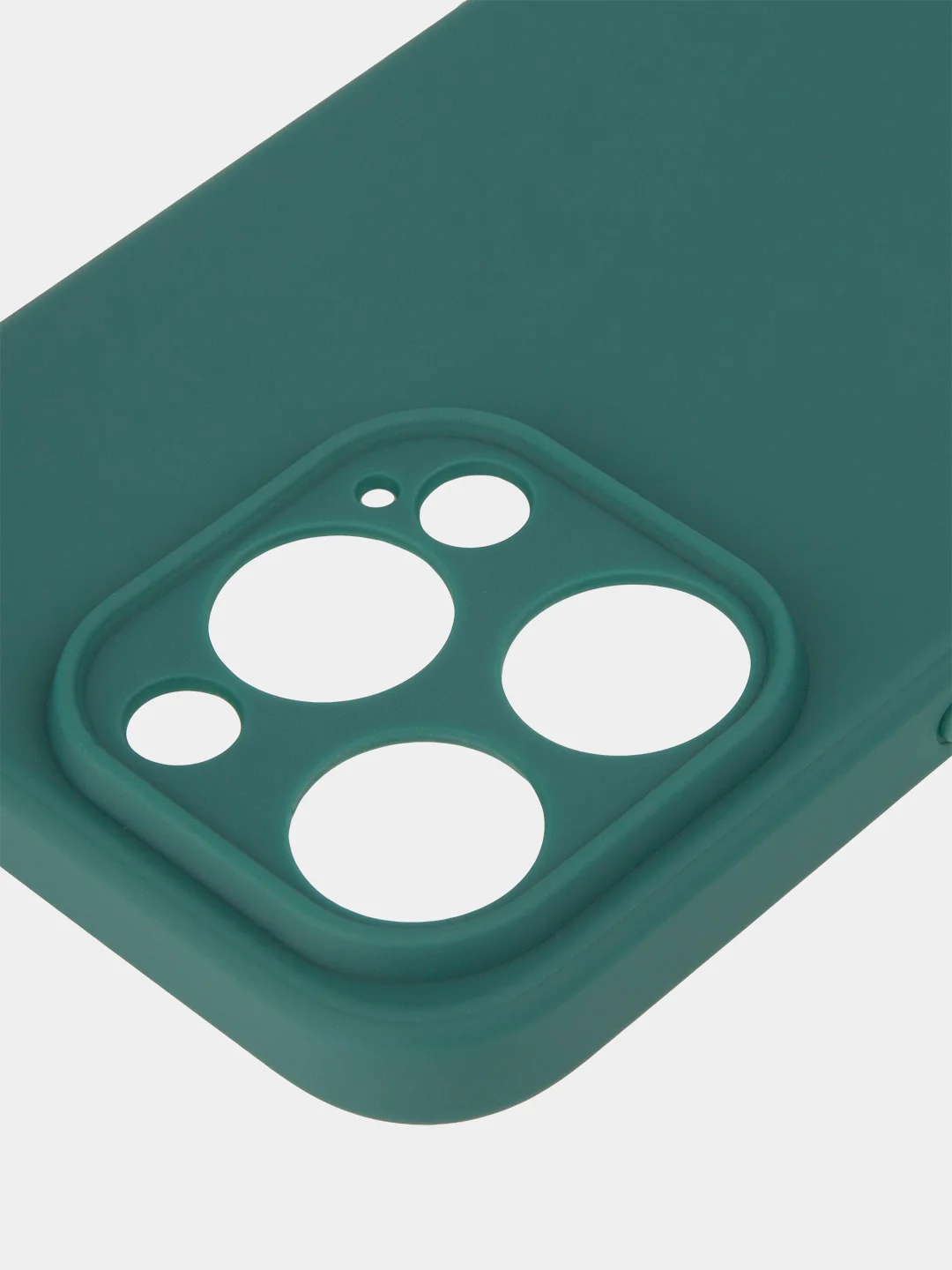 Тёмно-зелёный чехол и стекло для Apple iPhone 15 Pro силиконовый ROSCO матовый тонкий с защитой камер