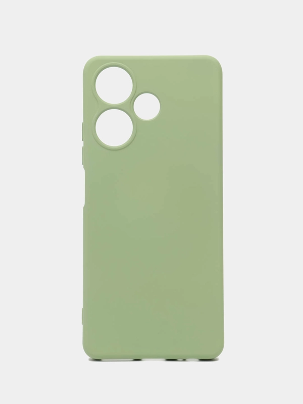 Чехол-накладка Krutoff Silicone Case для INFINIX Hot 30 зелёный
