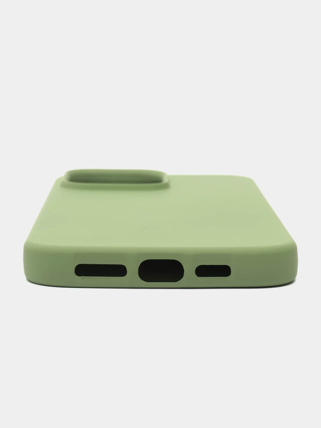 Чехол-накладка Krutoff Silicone Case для iPhone 15 Pro Max зелёный