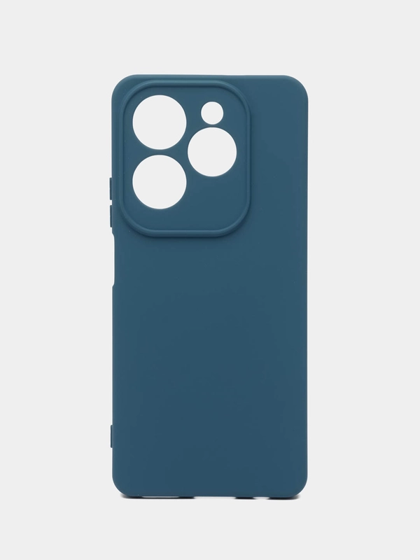 Чехол-накладка Krutoff Silicone Case для INFINIX Hot 40/ 40 Pro синий