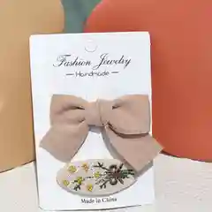 Заколки с бантом, с цветочками, нежные, набор из 2 штук