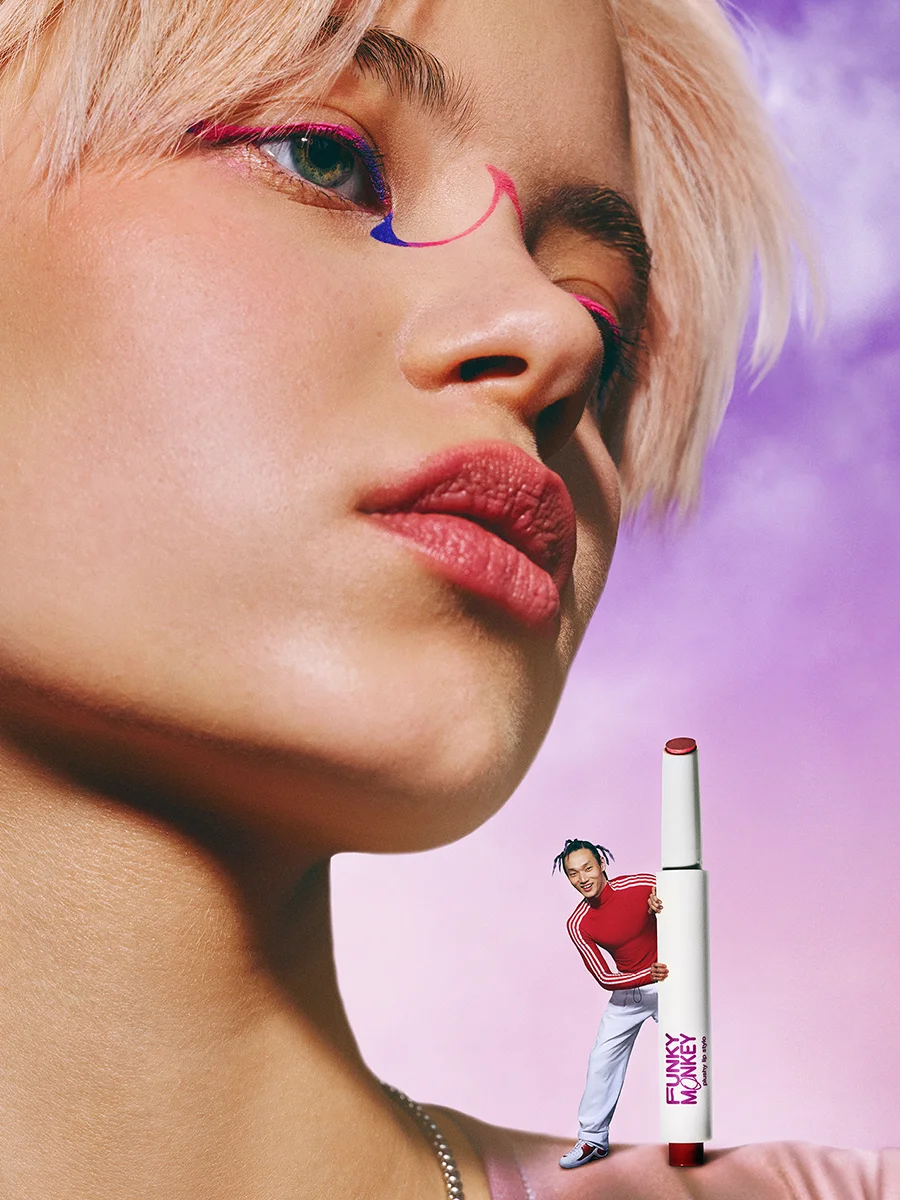 Помада Для Губ Плюшевая Funky Monkey Plushy Lip Stylo, Тон 02 розовый нюд