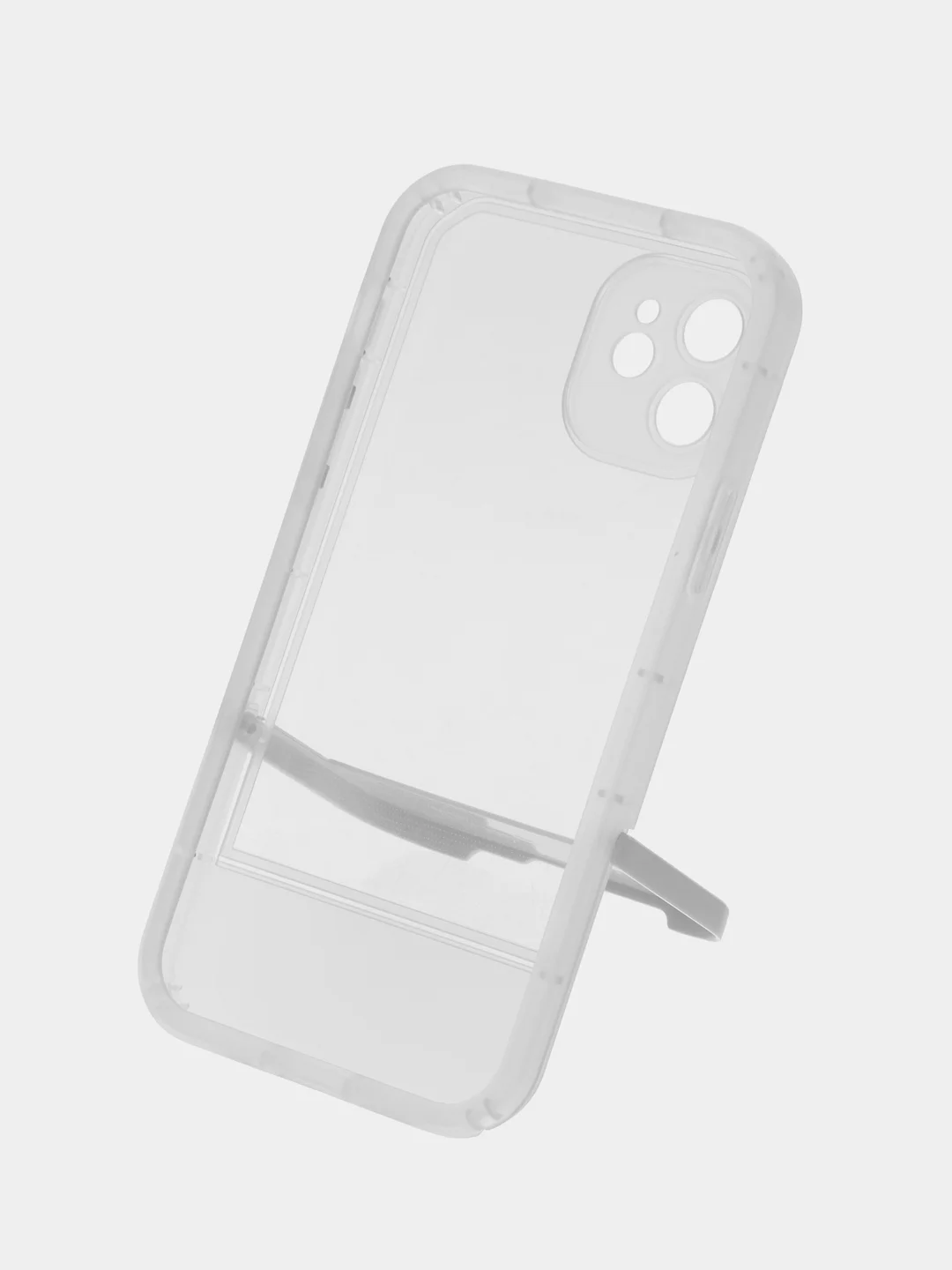 Чехол для iPhone X/XS, XR, 11, 12, 12/13 Pro, силиконовый c подставкой
