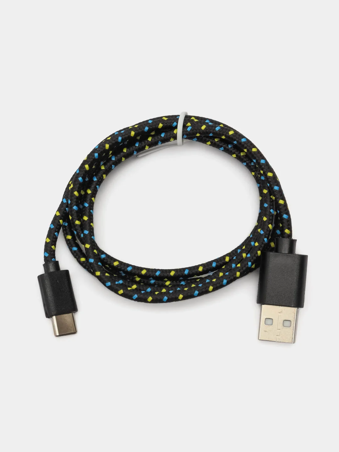 Черный кабель microUsb / Type-C для зарядки и передачи данных