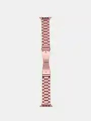 Розовый ремешок для смарт-часов и Apple Watch, стальной, 38-49 мм
