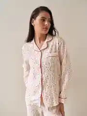Белый пижама женская, с брюками