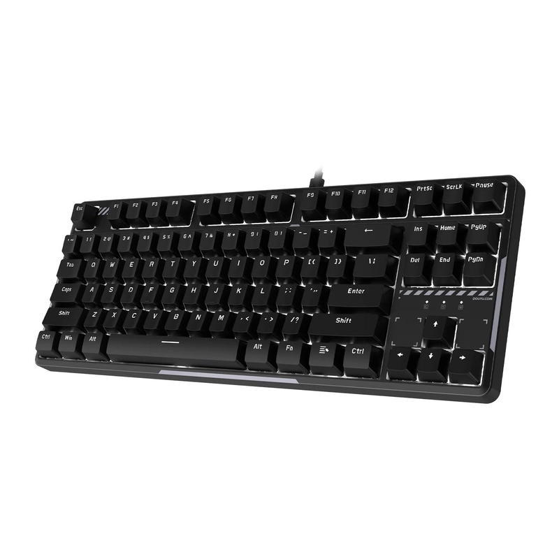 Клавиатура проводная A-Jazz Douyu DKM160, Red Switch, белая