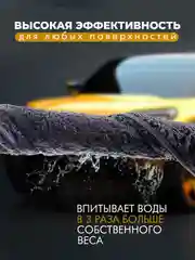 Тряпка полотенце для мытья автомобиля из микрофибры 40х40 см