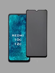 Защитное стекло Антишпион для Xiaomi Redmi 10c, Redmi 12c, приватное стекло