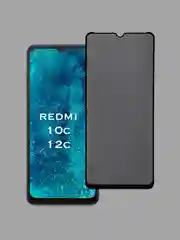 Защитное стекло Антишпион для Xiaomi Redmi 10c, Redmi 12c, приватное стекло