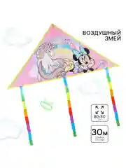 Голубой воздушный змей с леской 80 см, "Божья коровка", "Единорог"