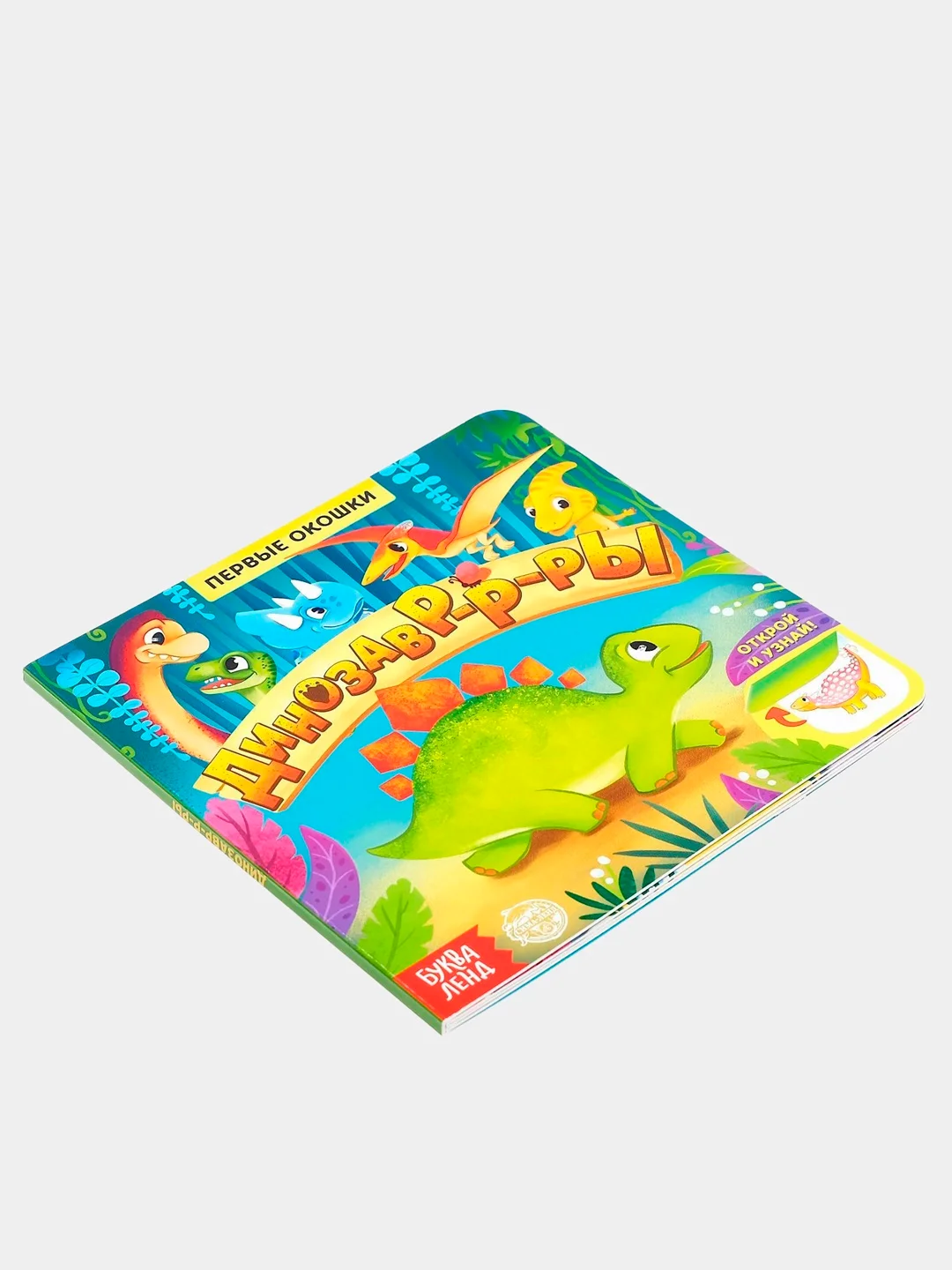 Оранжевый книга для детей с окошками, 10 стр