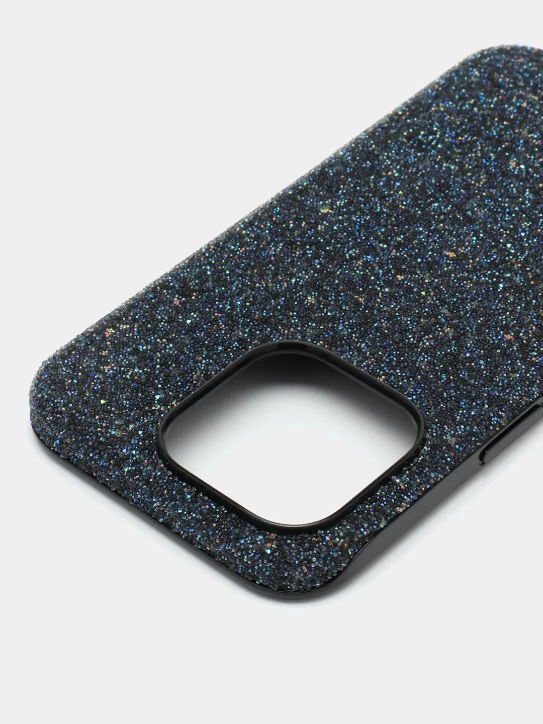 Синий чехол для iPhone 15 14 13 Pro Max Plus блестящий BROSCORP, пластиковый, с силиконом