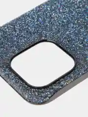 Синий чехол для iPhone 15 14 13 Pro Max Plus блестящий BROSCORP, пластиковый, с силиконом