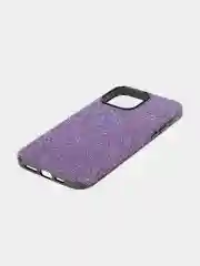 Фиолетовый чехол для iPhone 15 14 13 Pro Max Plus блестящий BROSCORP, пластиковый, с силиконом