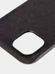 Черный чехол для iPhone 15 14 13 Pro Max Plus блестящий BROSCORP, пластиковый, с силиконом