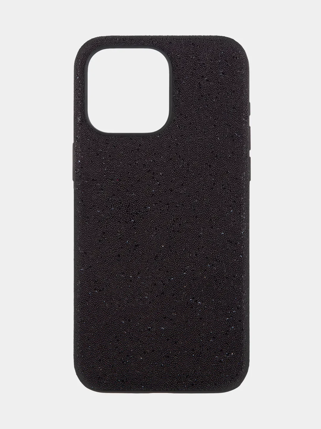 Черный чехол для iPhone 15 14 13 Pro Max Plus блестящий BROSCORP, пластиковый, с силиконом