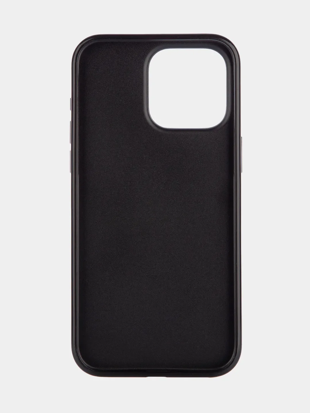 Черный чехол для iPhone 15 14 13 Pro Max Plus блестящий BROSCORP, пластиковый, с силиконом