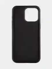 Черный чехол для iPhone 15 14 13 Pro Max Plus блестящий BROSCORP, пластиковый, с силиконом