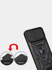 Темно-синий чехол противоударный armors для Honor X8 4G (TFY-LX1) / Хонор Х8 4G с защитой камеры
