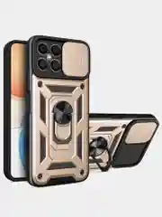 Золотой чехол противоударный armors для Honor X8 4G (TFY-LX1) / Хонор Х8 4G с защитой камеры
