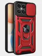 Красный чехол противоударный armors для Honor X8 4G (TFY-LX1) / Хонор Х8 4G с защитой камеры