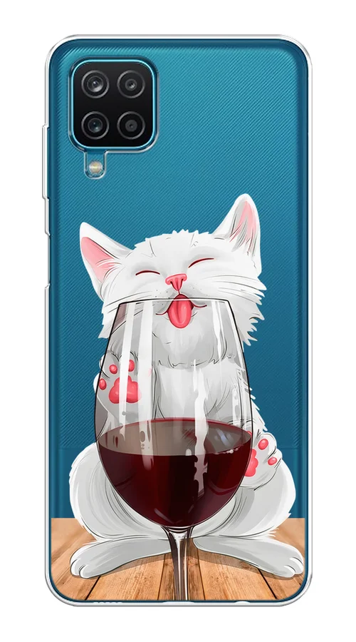 Вишнёвый силиконовый чехол на Samsung Galaxy A12 / M12 (Самсунг А12 / М12)