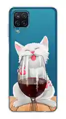 Вишнёвый силиконовый чехол на Samsung Galaxy A12 / M12 (Самсунг А12 / М12)