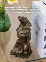 Статуэтка декор для дома и интерьера собака Такса Отважный охотник