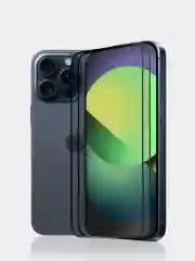 Белый стекло для iPhone 15 14 13 Pro Max Plus Mini защитное BROSCORP матовое, антишпион