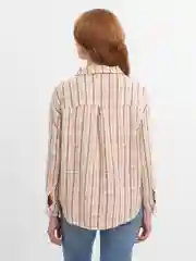 Бежевый рубашка женская