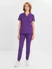 Фиолетовый медицинский костюм, женский